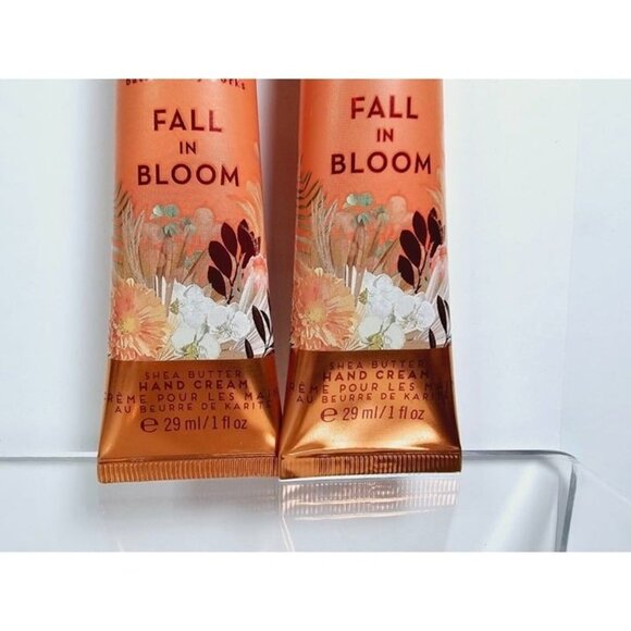 2 FALL IN BLOOM Bath & Body Works Shea Butter Hand Cream 1oz Each NEW - Picture 2 of 5